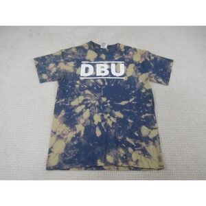Dallas Baptist University‎ Shirt Adult Medium Blue Beige Tie Dye All Night Party